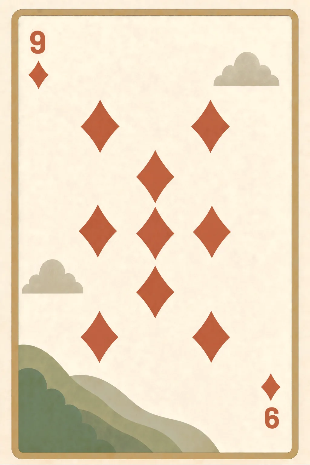 9 of Diamonds playing card