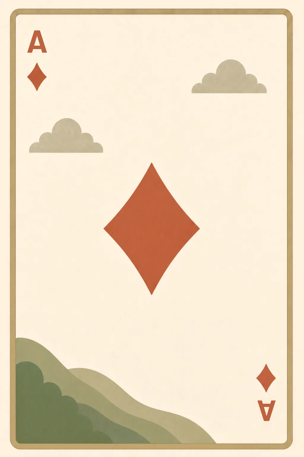Ace of Diamonds playing card