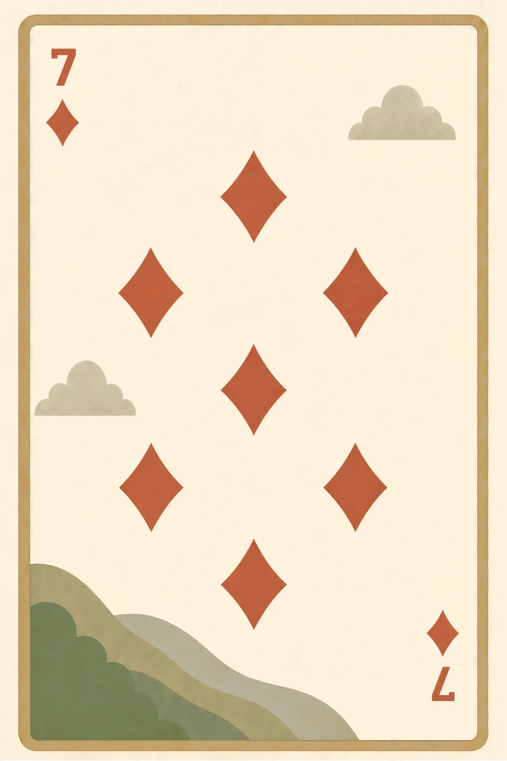 7 of Diamonds playing card