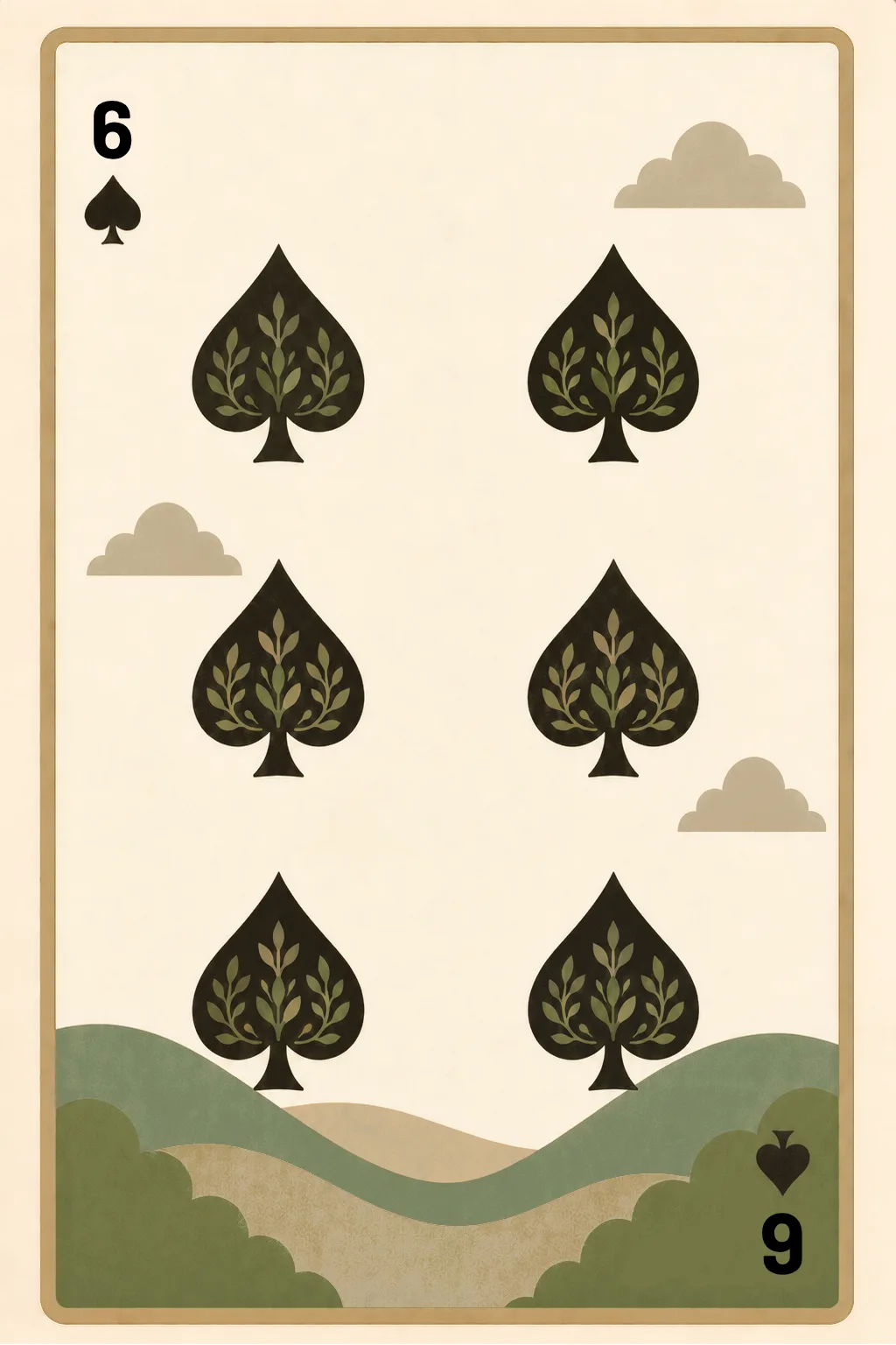 6 of Spades playing card