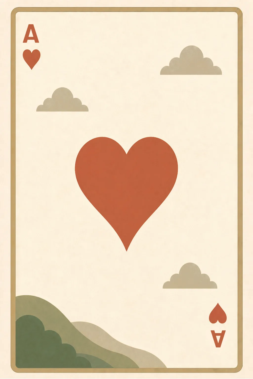 Ace of Hearts playing card