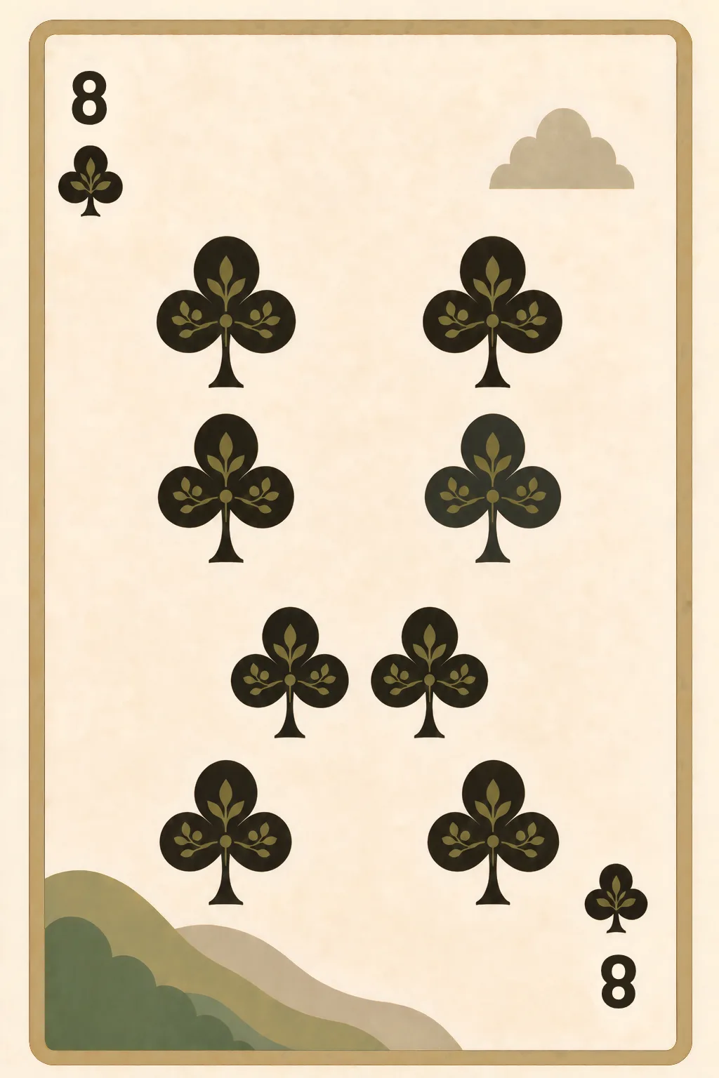 8 of Clubs playing card