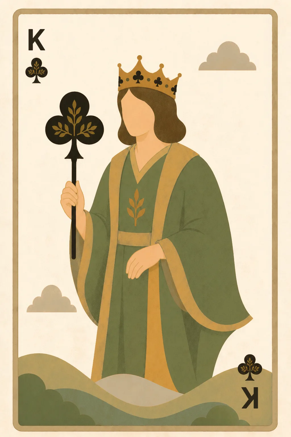 King of Clubs playing card
