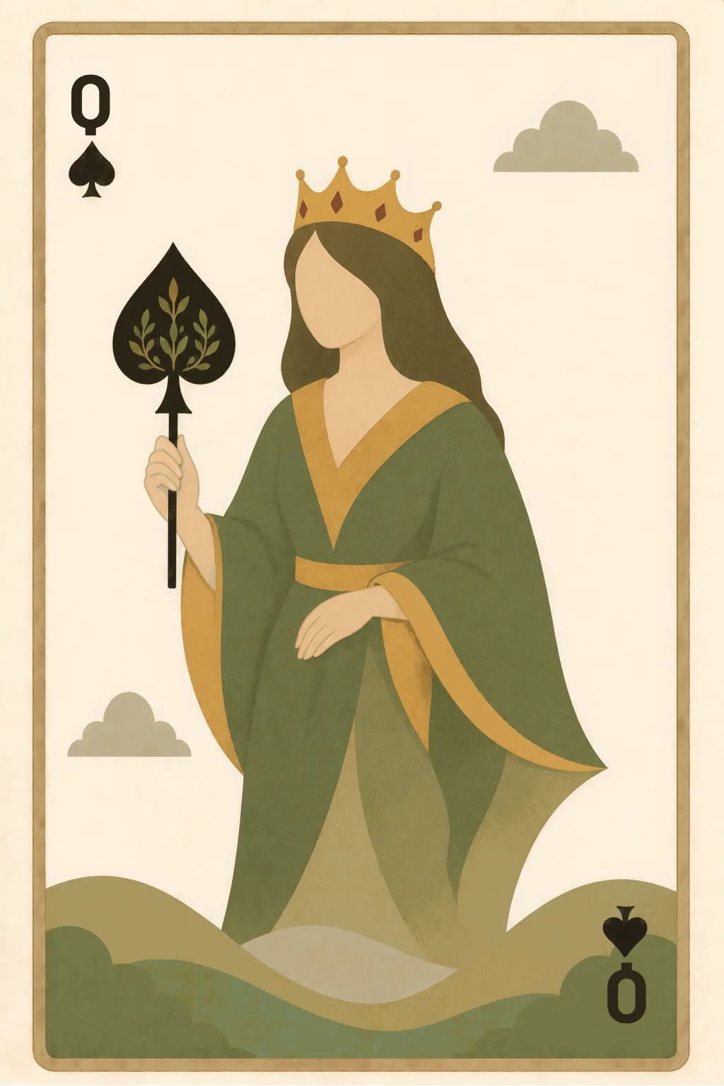 Queen of Spades playing card
