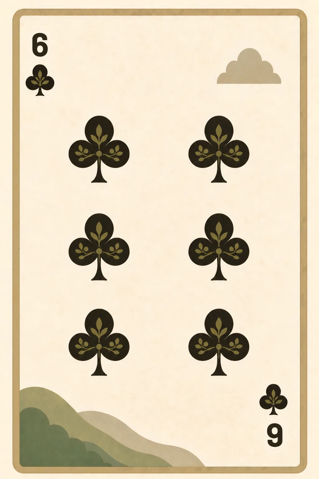 6 of Clubs playing card